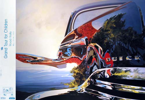 Detail on front of 1941 Buick