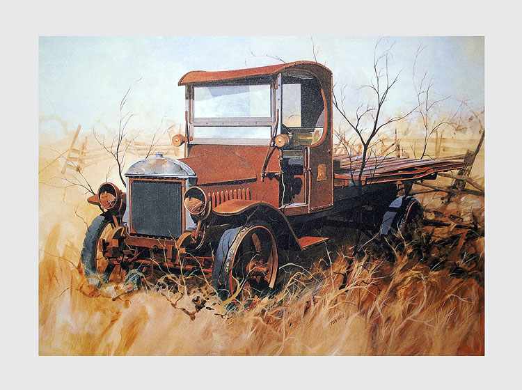 Full view of old Mack truck (edition 675)