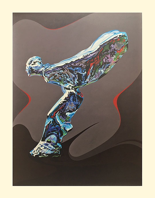 Detail on hood ornament